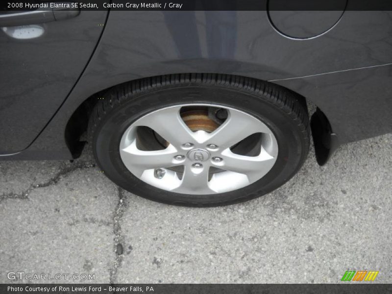 Carbon Gray Metallic / Gray 2008 Hyundai Elantra SE Sedan