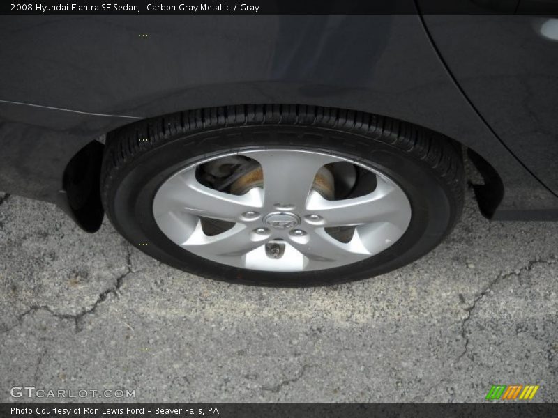 Carbon Gray Metallic / Gray 2008 Hyundai Elantra SE Sedan