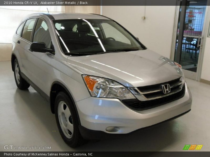 Alabaster Silver Metallic / Black 2010 Honda CR-V LX