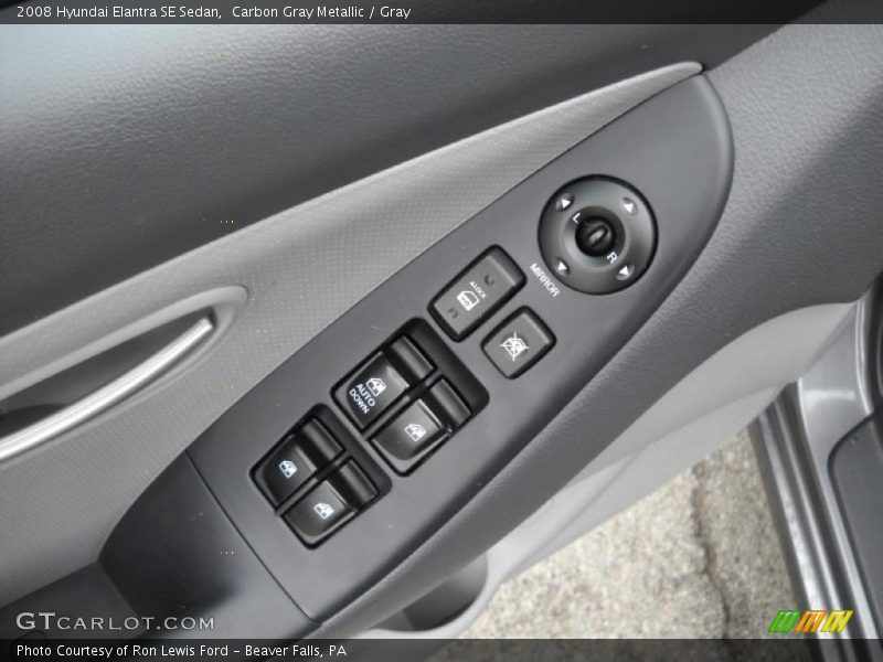 Carbon Gray Metallic / Gray 2008 Hyundai Elantra SE Sedan