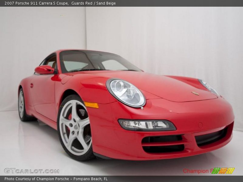 Guards Red / Sand Beige 2007 Porsche 911 Carrera S Coupe