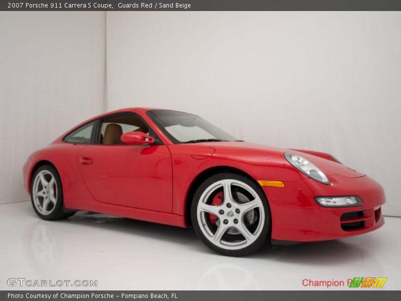 Guards Red / Sand Beige 2007 Porsche 911 Carrera S Coupe