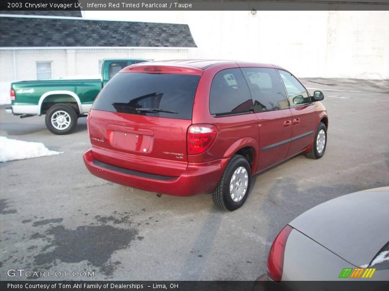 Inferno Red Tinted Pearlcoat / Taupe 2003 Chrysler Voyager LX