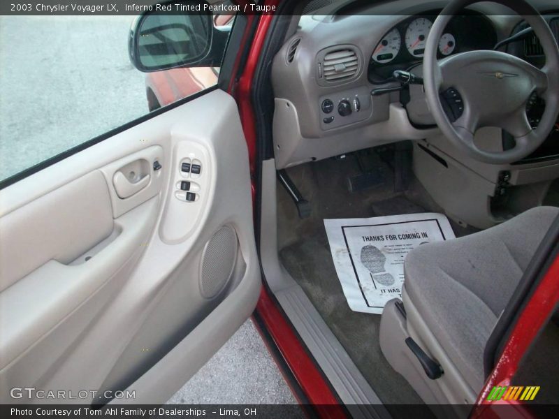 Inferno Red Tinted Pearlcoat / Taupe 2003 Chrysler Voyager LX