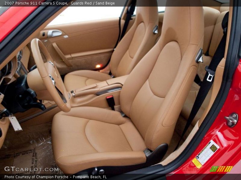 Guards Red / Sand Beige 2007 Porsche 911 Carrera S Coupe