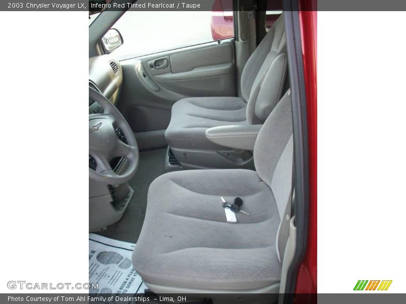 Inferno Red Tinted Pearlcoat / Taupe 2003 Chrysler Voyager LX