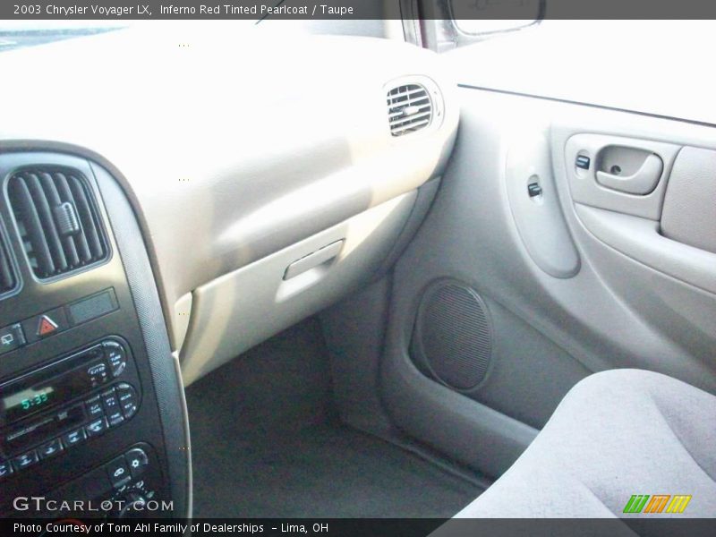 Inferno Red Tinted Pearlcoat / Taupe 2003 Chrysler Voyager LX