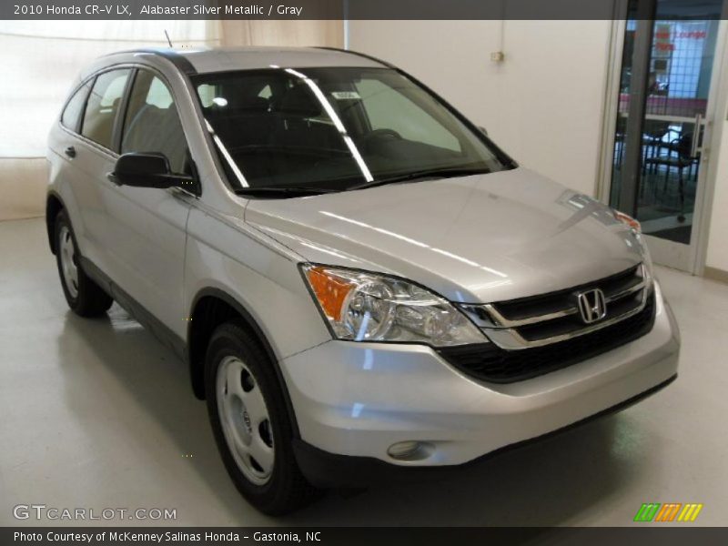Alabaster Silver Metallic / Gray 2010 Honda CR-V LX
