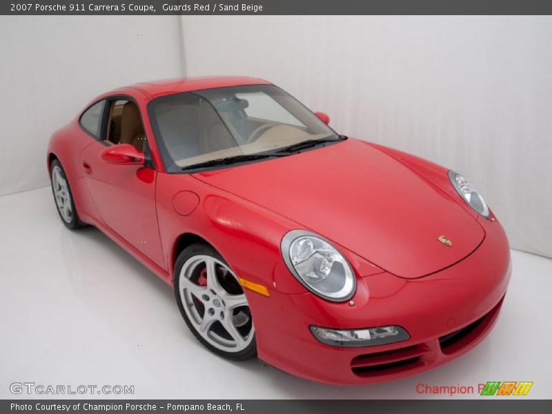 Guards Red / Sand Beige 2007 Porsche 911 Carrera S Coupe
