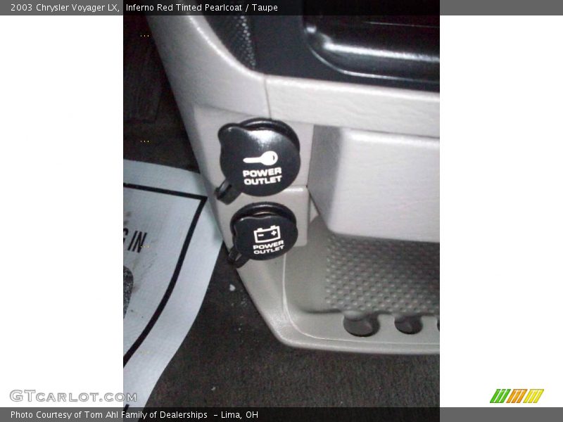 Inferno Red Tinted Pearlcoat / Taupe 2003 Chrysler Voyager LX