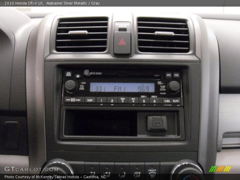 Alabaster Silver Metallic / Gray 2010 Honda CR-V LX