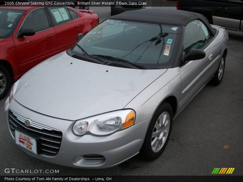 Brilliant Silver Metallic / Dark Slate Gray 2005 Chrysler Sebring GTC Convertible
