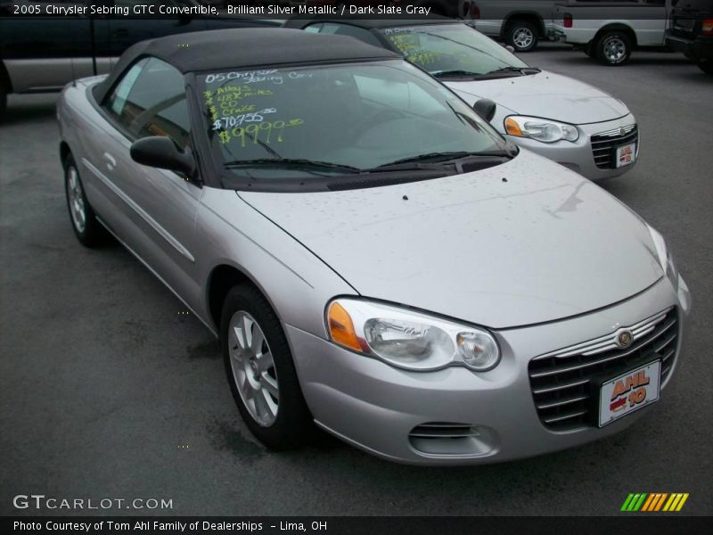 Brilliant Silver Metallic / Dark Slate Gray 2005 Chrysler Sebring GTC Convertible