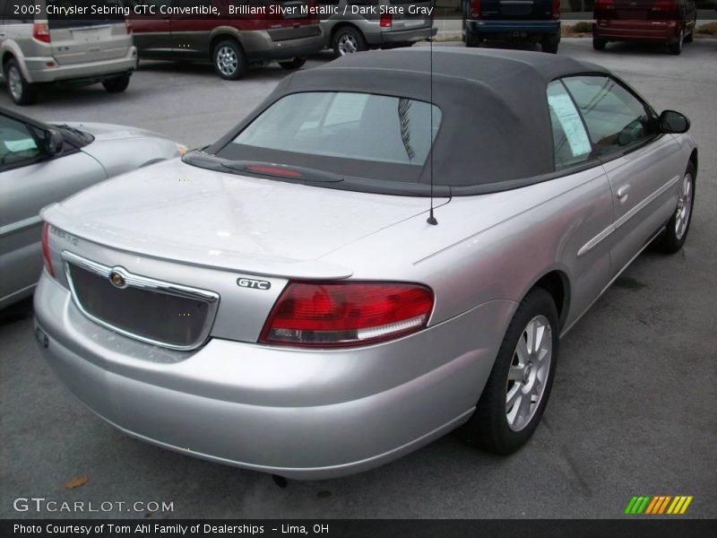 Brilliant Silver Metallic / Dark Slate Gray 2005 Chrysler Sebring GTC Convertible