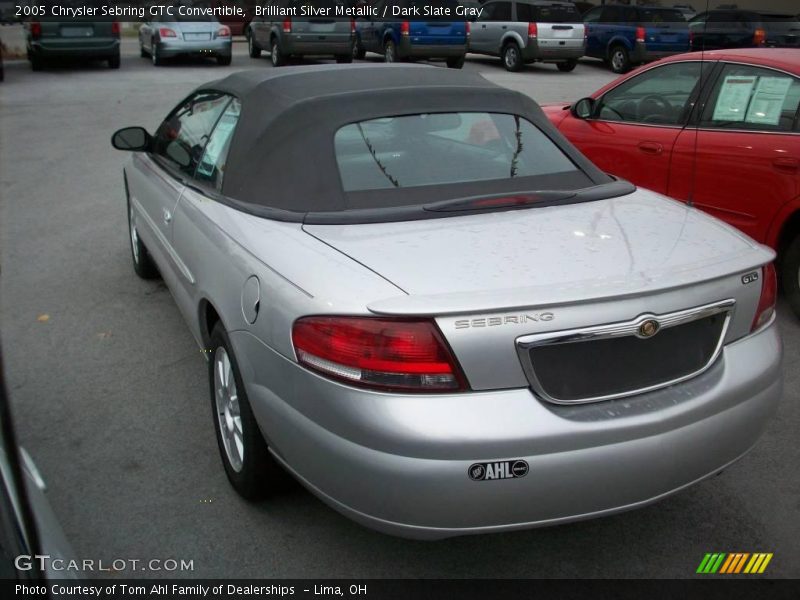 Brilliant Silver Metallic / Dark Slate Gray 2005 Chrysler Sebring GTC Convertible