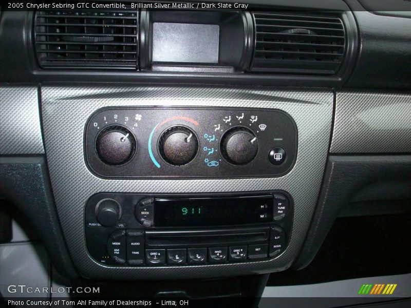 Brilliant Silver Metallic / Dark Slate Gray 2005 Chrysler Sebring GTC Convertible