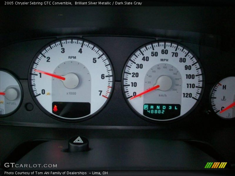 Brilliant Silver Metallic / Dark Slate Gray 2005 Chrysler Sebring GTC Convertible
