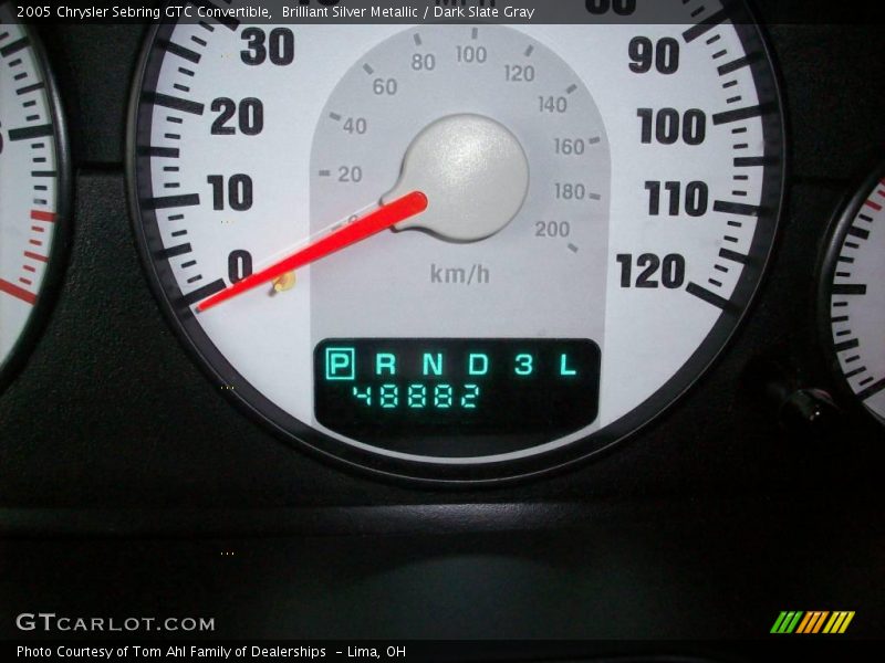 Brilliant Silver Metallic / Dark Slate Gray 2005 Chrysler Sebring GTC Convertible