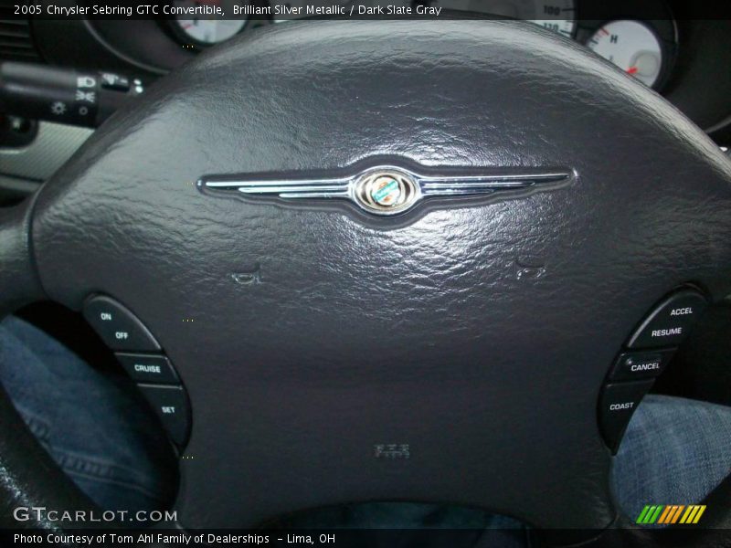 Brilliant Silver Metallic / Dark Slate Gray 2005 Chrysler Sebring GTC Convertible