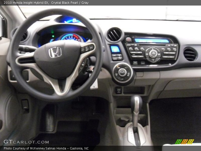 Crystal Black Pearl / Gray 2010 Honda Insight Hybrid EX