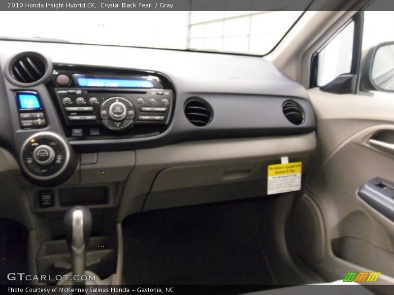 Crystal Black Pearl / Gray 2010 Honda Insight Hybrid EX