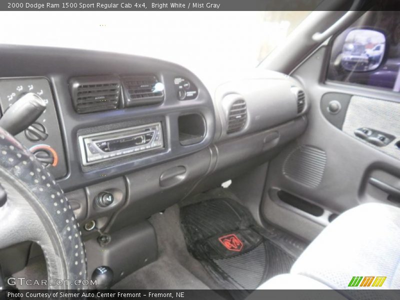 Bright White / Mist Gray 2000 Dodge Ram 1500 Sport Regular Cab 4x4