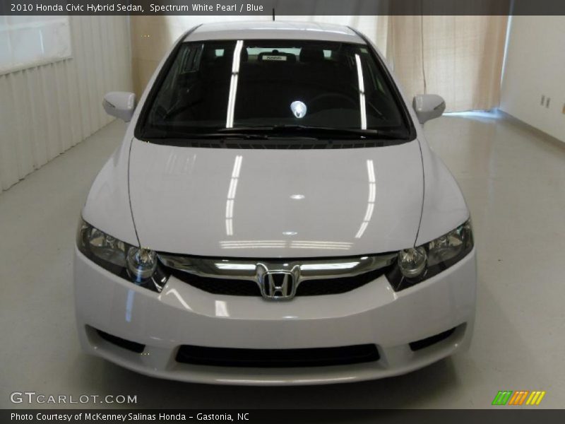 Spectrum White Pearl / Blue 2010 Honda Civic Hybrid Sedan