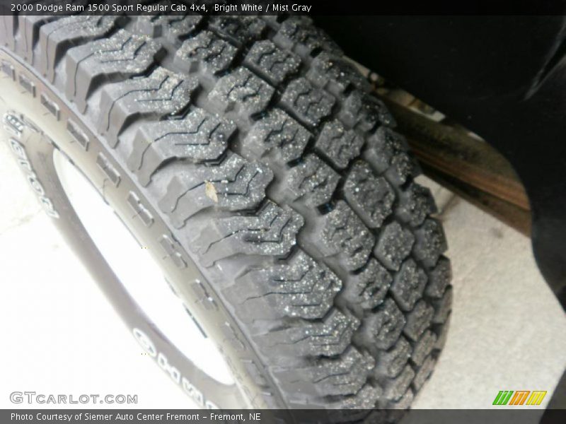 Bright White / Mist Gray 2000 Dodge Ram 1500 Sport Regular Cab 4x4