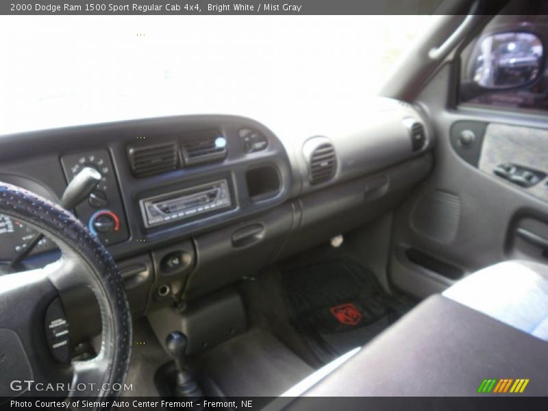 Bright White / Mist Gray 2000 Dodge Ram 1500 Sport Regular Cab 4x4