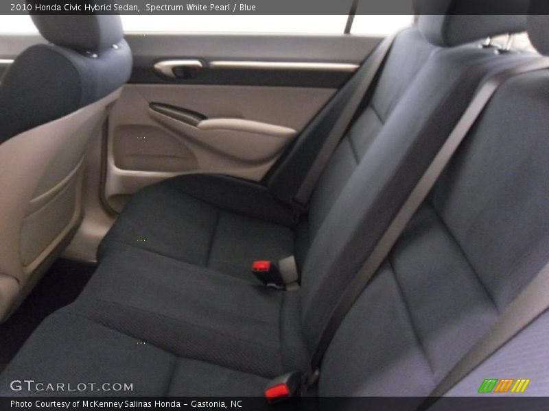 Spectrum White Pearl / Blue 2010 Honda Civic Hybrid Sedan