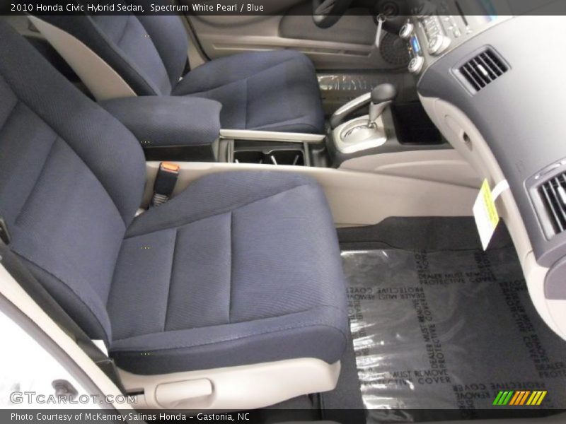 Spectrum White Pearl / Blue 2010 Honda Civic Hybrid Sedan