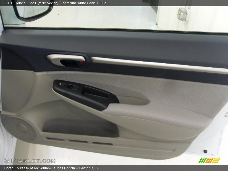 Spectrum White Pearl / Blue 2010 Honda Civic Hybrid Sedan