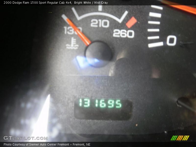 Bright White / Mist Gray 2000 Dodge Ram 1500 Sport Regular Cab 4x4