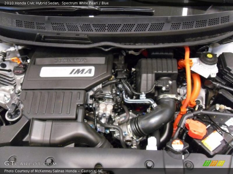 Spectrum White Pearl / Blue 2010 Honda Civic Hybrid Sedan