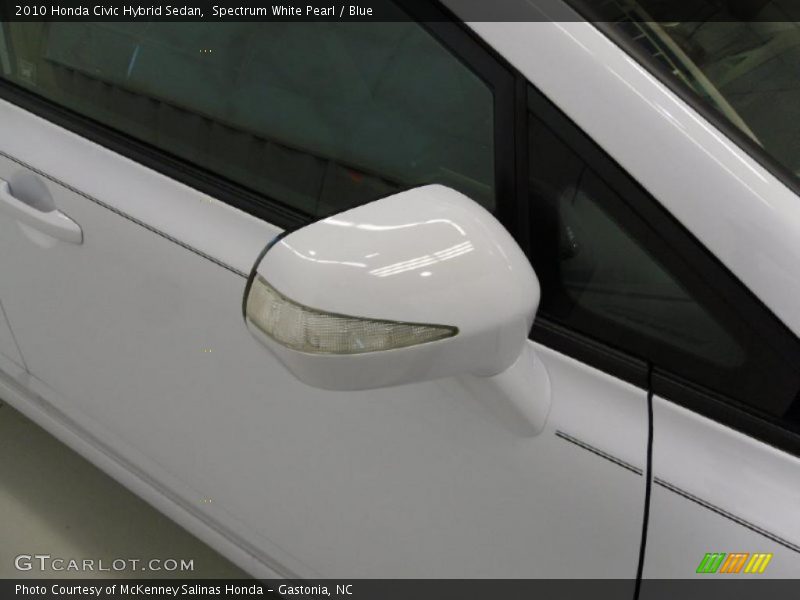 Spectrum White Pearl / Blue 2010 Honda Civic Hybrid Sedan