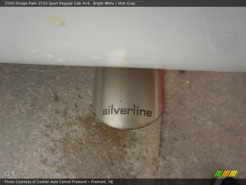 Bright White / Mist Gray 2000 Dodge Ram 1500 Sport Regular Cab 4x4