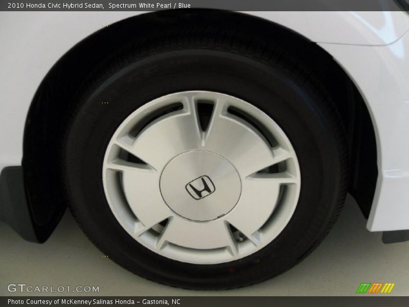 Spectrum White Pearl / Blue 2010 Honda Civic Hybrid Sedan