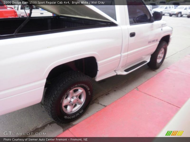 Bright White / Mist Gray 2000 Dodge Ram 1500 Sport Regular Cab 4x4