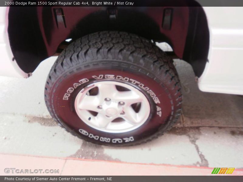 Bright White / Mist Gray 2000 Dodge Ram 1500 Sport Regular Cab 4x4