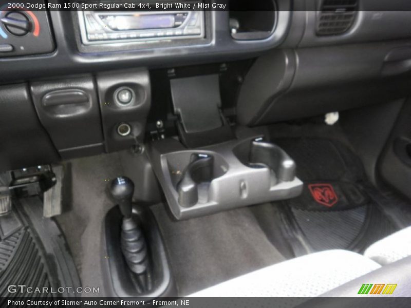 Bright White / Mist Gray 2000 Dodge Ram 1500 Sport Regular Cab 4x4