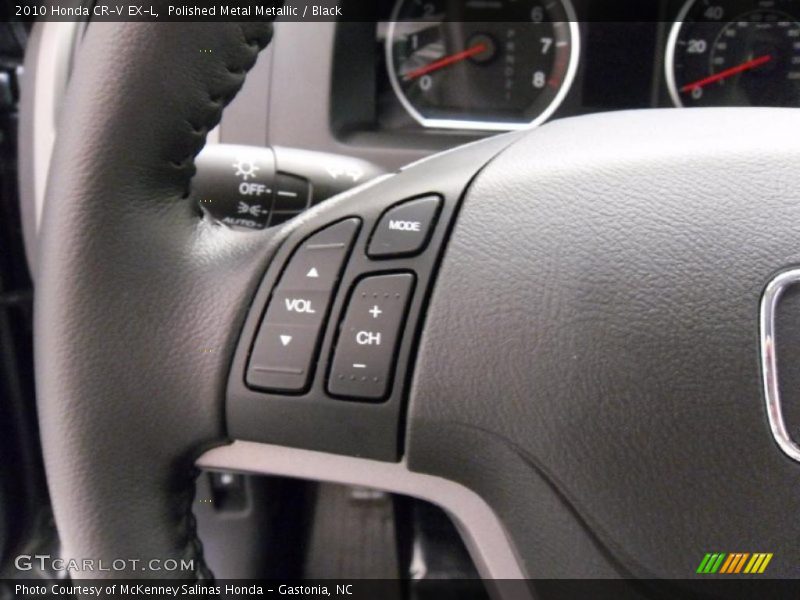 Polished Metal Metallic / Black 2010 Honda CR-V EX-L