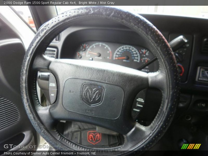 Bright White / Mist Gray 2000 Dodge Ram 1500 Sport Regular Cab 4x4