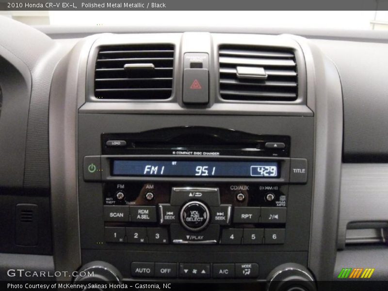 Polished Metal Metallic / Black 2010 Honda CR-V EX-L