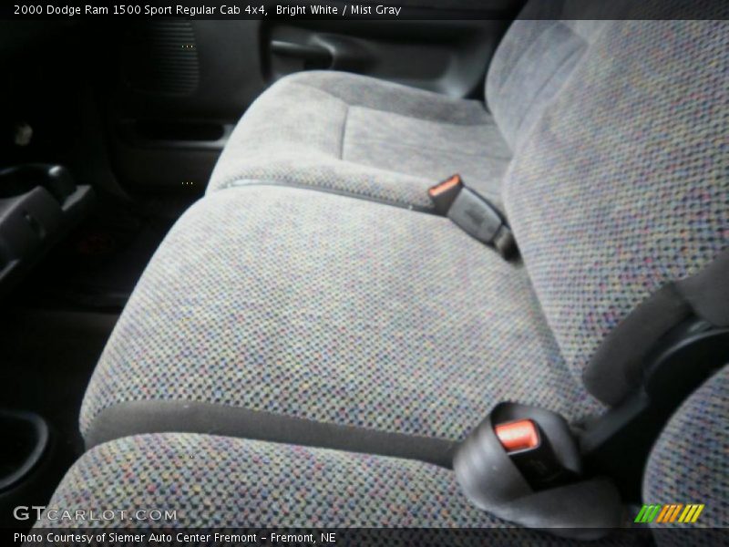 Bright White / Mist Gray 2000 Dodge Ram 1500 Sport Regular Cab 4x4