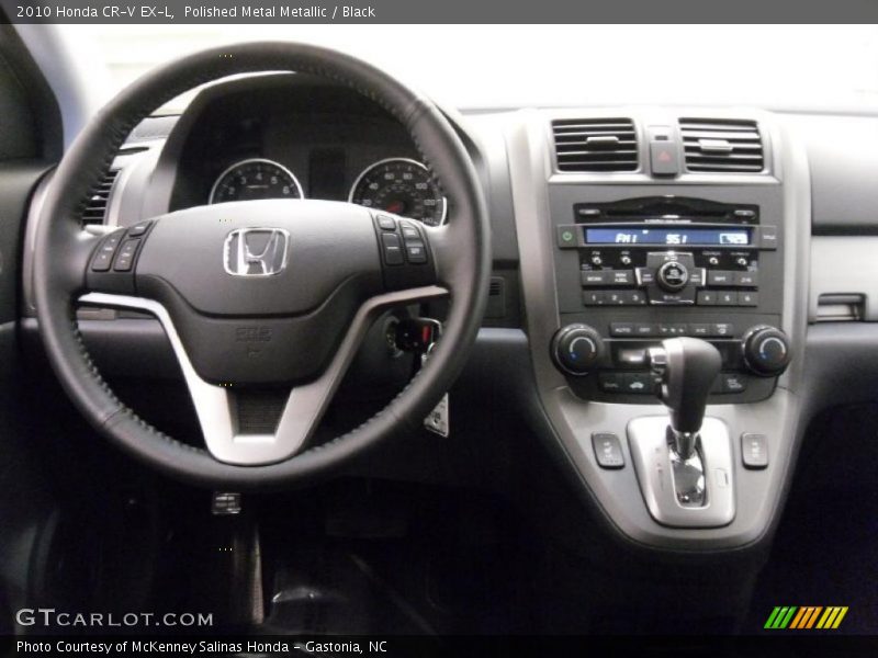 Polished Metal Metallic / Black 2010 Honda CR-V EX-L
