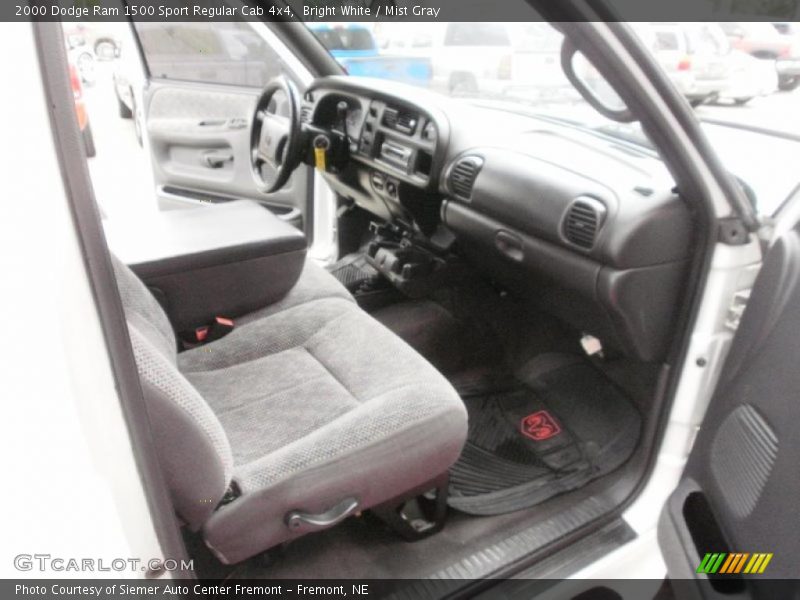 Bright White / Mist Gray 2000 Dodge Ram 1500 Sport Regular Cab 4x4