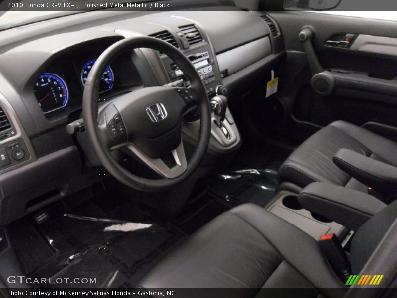Polished Metal Metallic / Black 2010 Honda CR-V EX-L