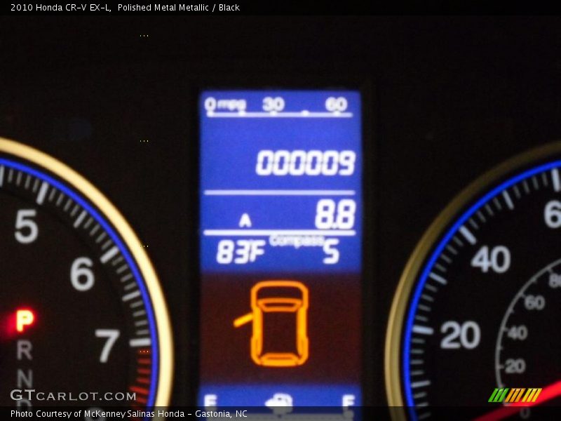 Polished Metal Metallic / Black 2010 Honda CR-V EX-L