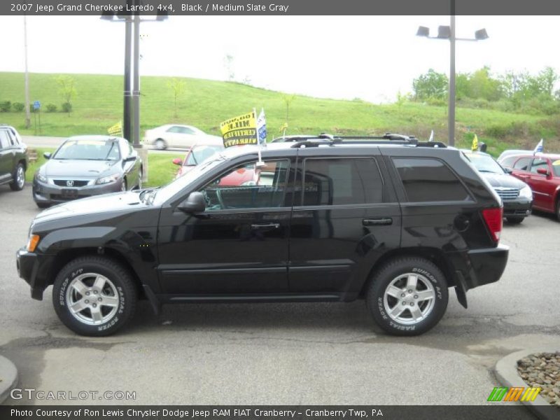 Black / Medium Slate Gray 2007 Jeep Grand Cherokee Laredo 4x4