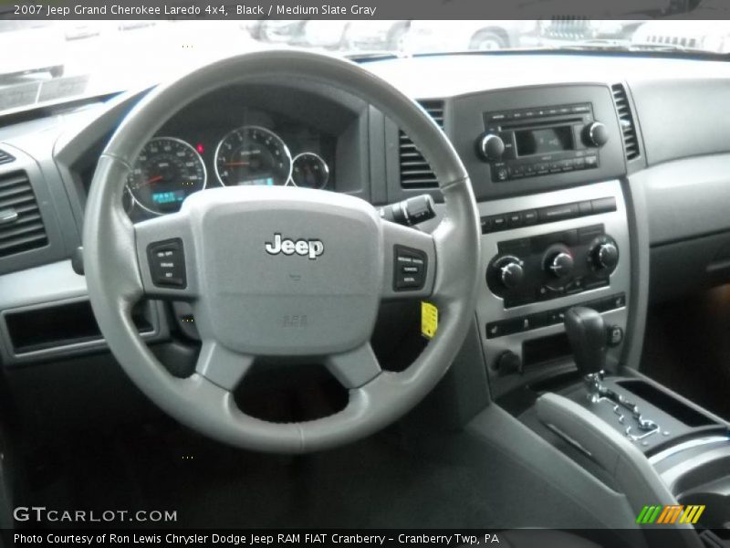Black / Medium Slate Gray 2007 Jeep Grand Cherokee Laredo 4x4